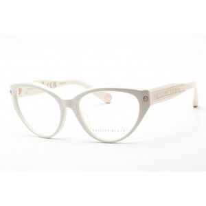 NWT PHILIPP PLEIN VPP052M 03GF Shiny Cream Eyeglasses